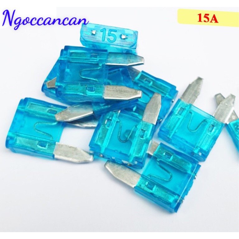 10 Cầu Chì Ô Tô Xe Hơi Chân Nhỏ 5A, 10A, 15A, 20A, 25A, 30A