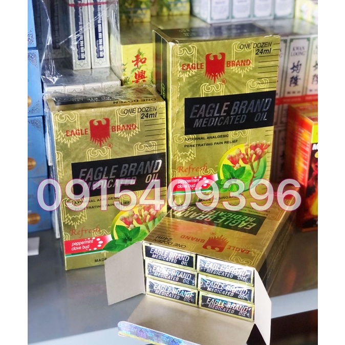 [chính hãng] DẦU GIÓ CON Ó VÀNG EAGLE BRAND 24ML SINGAPORE CHUẨN 100%