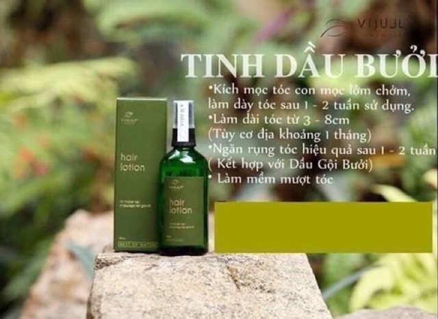 Chai Tinh Dầu Bưởi  Hàng Chính Hãng   Vi Jully - Kích Mọc Tóc Dày, 100% tinh dầu bưởi thiên nhiên