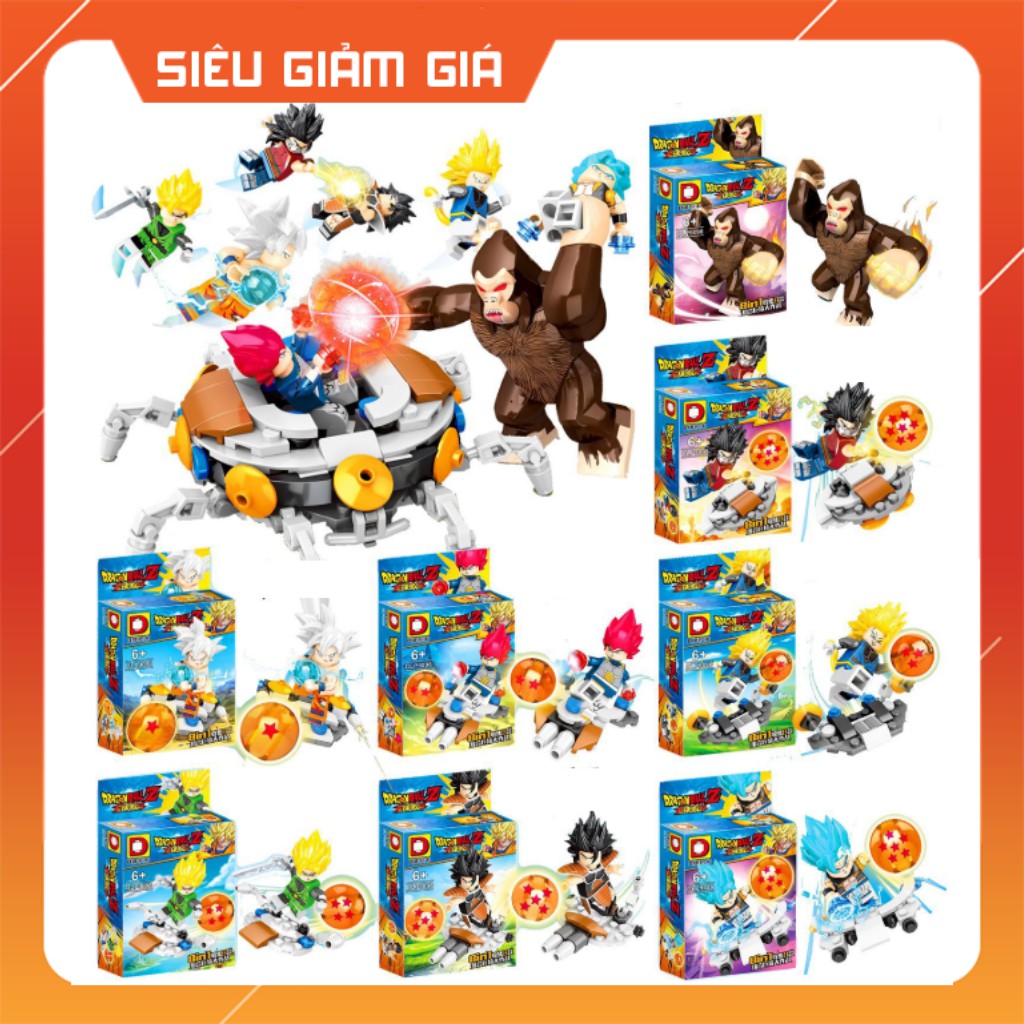 [Đồng giá] Lego Lắp Ráp Mô Hình Minifigures Nhân Vật Truyện 7 Viên Ngọc Rồng Dragon Ball DLP9098 SY1236