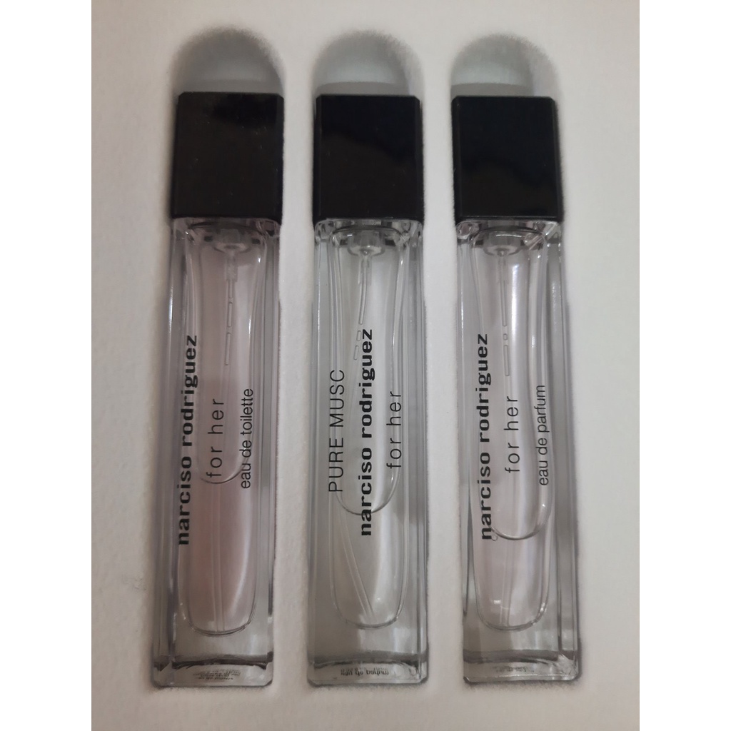Set 3 nước hoa Narciso đầu xịt 10ml , Narciso trắng, Narciso hồng, Narciso đen - Herskin Official Store