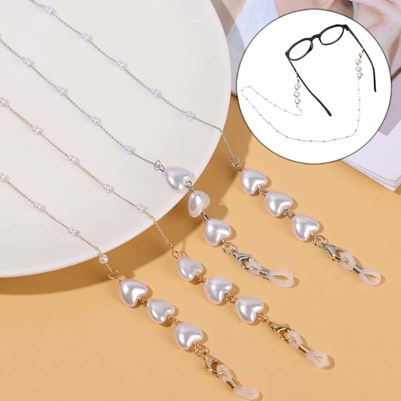 Dây đeo mắt kính 72cm chống trượt hình trái tim thanh lịch