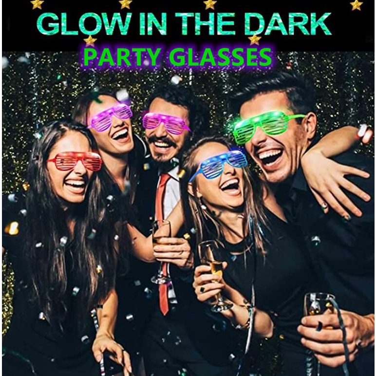 RUNNY LED Flashing Head Toys Glowing Glasses Play in the Dark Shiny Kids Night Toys