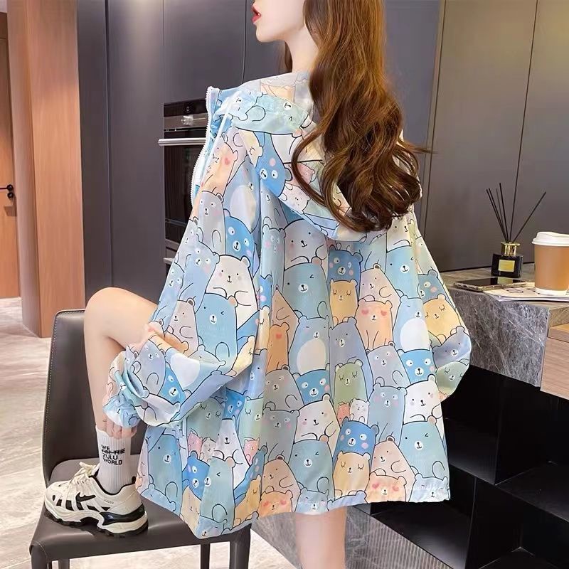 Áo Khoác Cardigan Chống Nắng Tay Dài Dáng Rộng Thoáng Khí Phong Cách Mới Cho Nữ