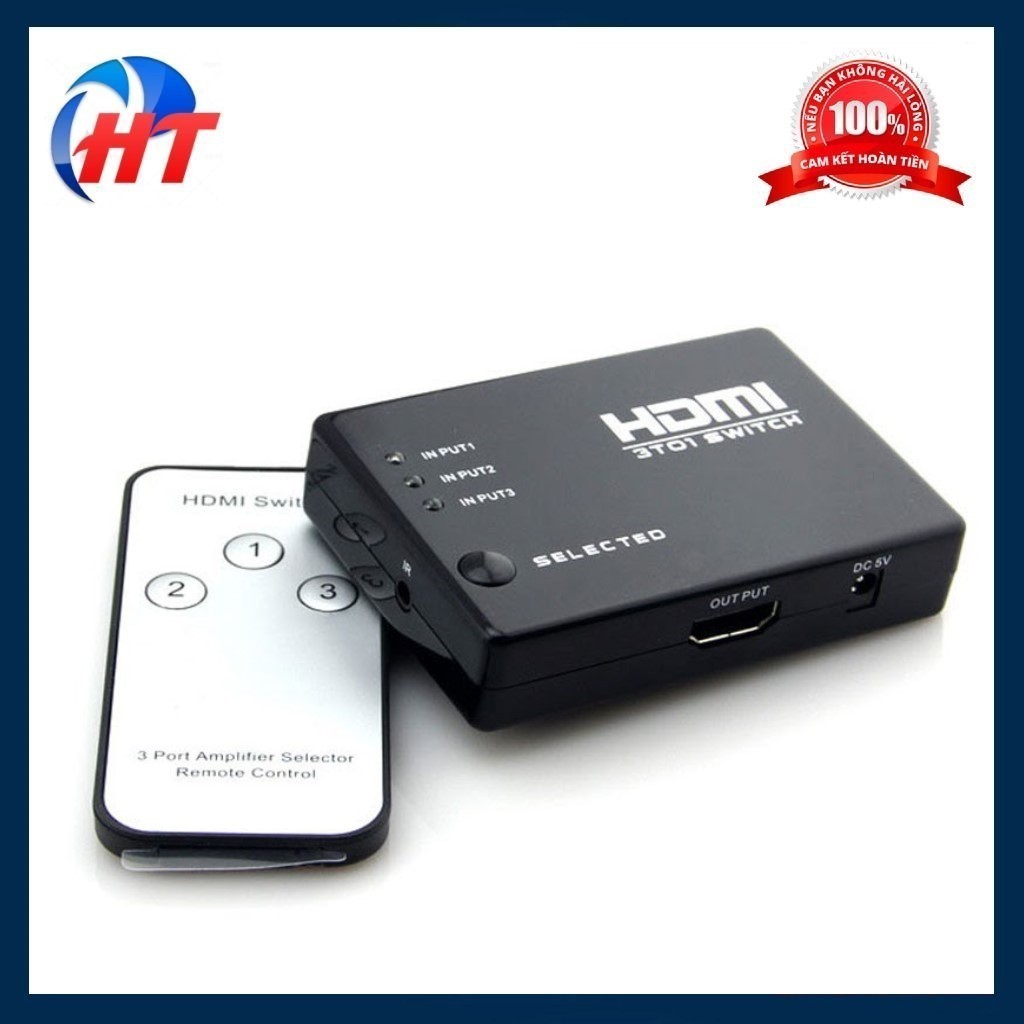 Hub 3HDMI ra 1 HDMI (có Remote)