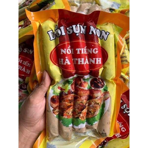 Dồi sụn non Hà Thành thơm ngon dai giòn sần sật bịch 500g