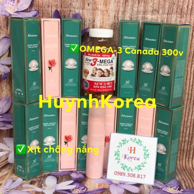 Xịt chống nắng JMSolution-OMEGA3 Korea