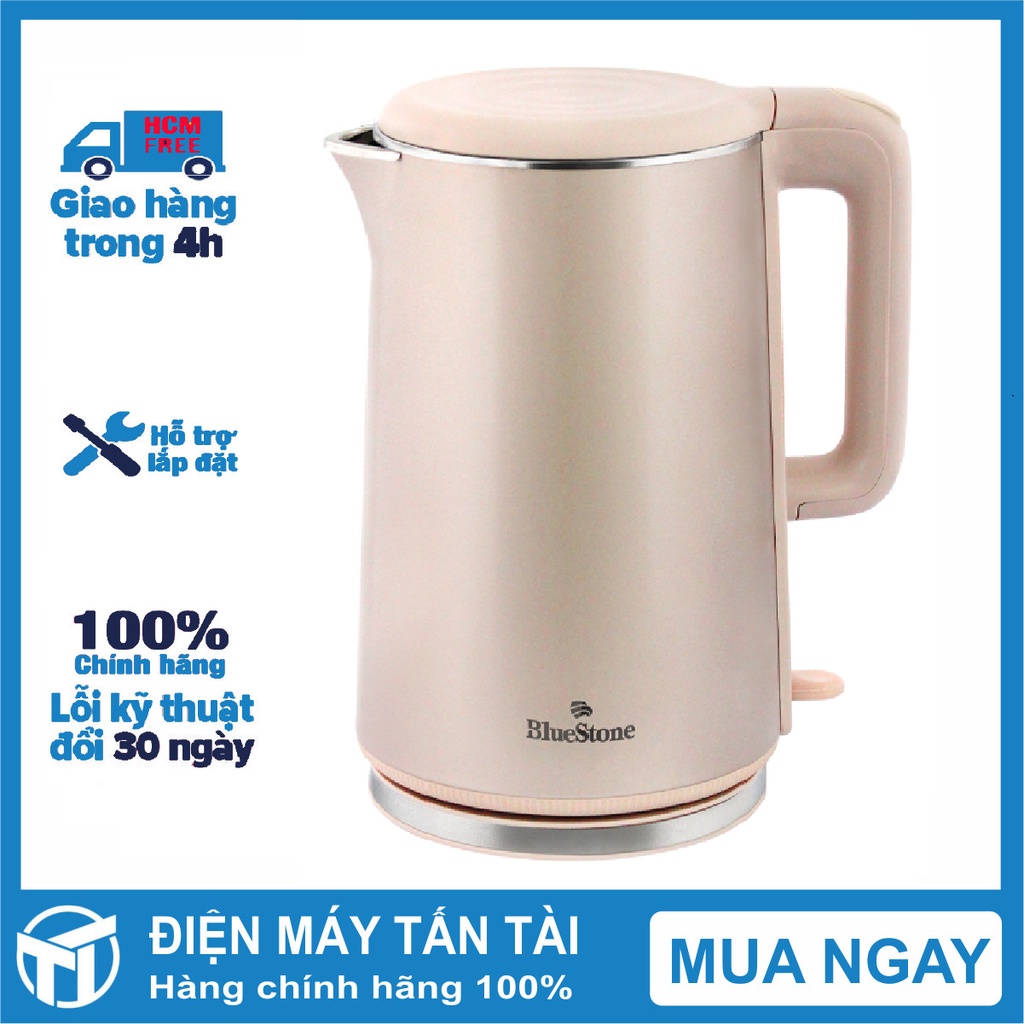Bình đun siêu tốc Bluestone 1.7 lít KTB-3459 Chân đế chống trượt,Tự ngắt khi nước sôi,Tự ngắt khi quá nhiệt