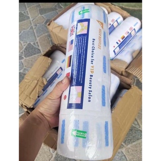 1 cây giấy quấn cổ 5 cuộn . 1 cuộn có 5 cây , 1 cuộn 100 tờ , dùng quấn cổ khi cắt tóc. trang điểm tiện lợi