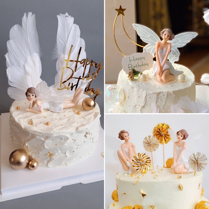 Cây CắM Trang Trí BáNh Kem HìNh Cô Tiên