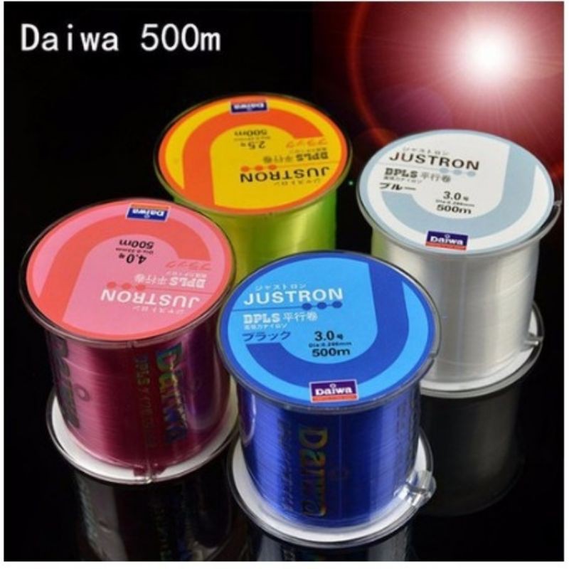 Cước Câu Cá Siêu Bền Daiwa Justron Dài 500m ( Có Đủ Màu, Đủ Size ) – Dây Cước Câu Cá Nhật Bản