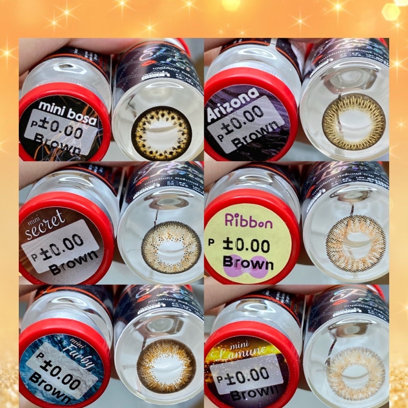 50 mẫu lens nâu không độ hot hit size vừa 14,5mm (album2)