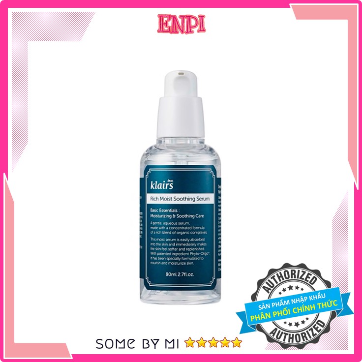 Tinh chất dưỡng ẩm Klairs Rich Moist Soothing Serum