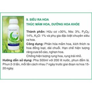 CHẾ PHẨM SINH HỌC SIÊU RA HOA HLC