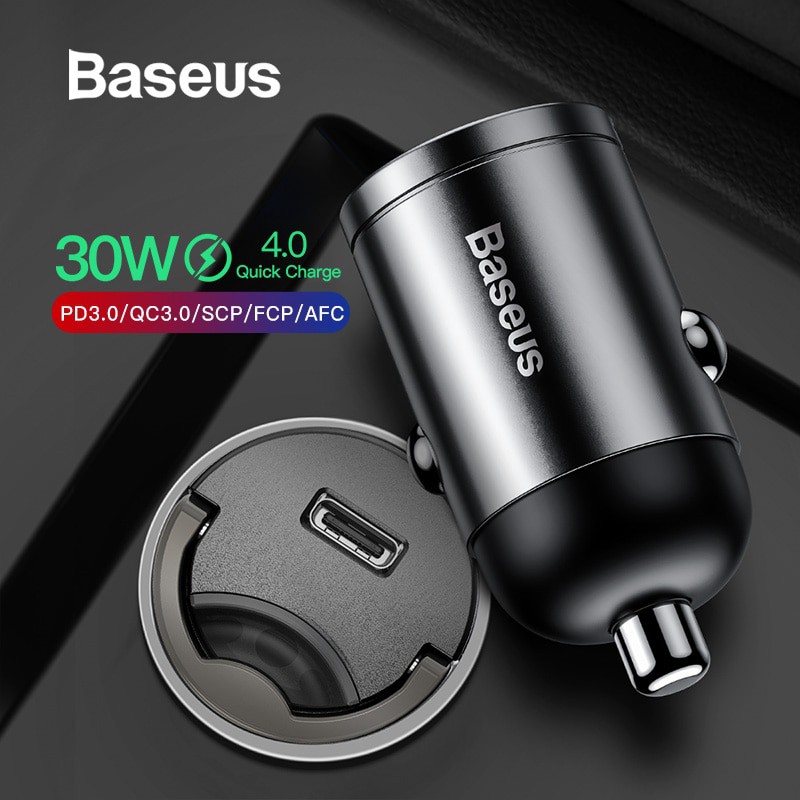 Tẩu sạc nhanh 30W Baseus Tiny Star Gen4 PD/QC 3.0 dùng cho xe hơi ( USB/ Type-C, PPS/PD/QC3.0 Quick Charge, Car Adapter)