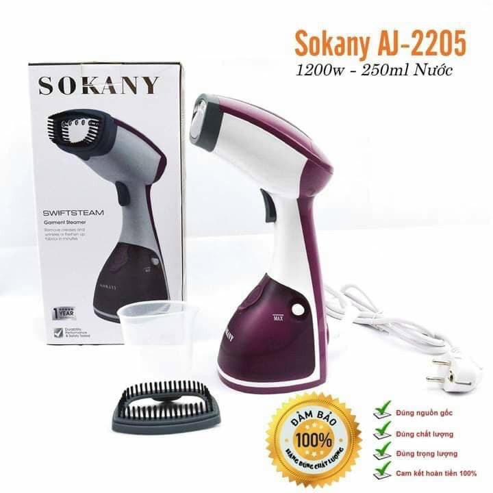 BÀN LÀ HƠI NƯỚC CẦM TAY SOKANY AJ 2205 - 7447