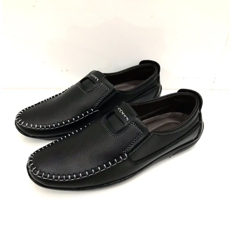 Giày lười nam mẫu mới,da mềm, mã GM03,màu đen, đế khâu sẵn rất chắc chắn