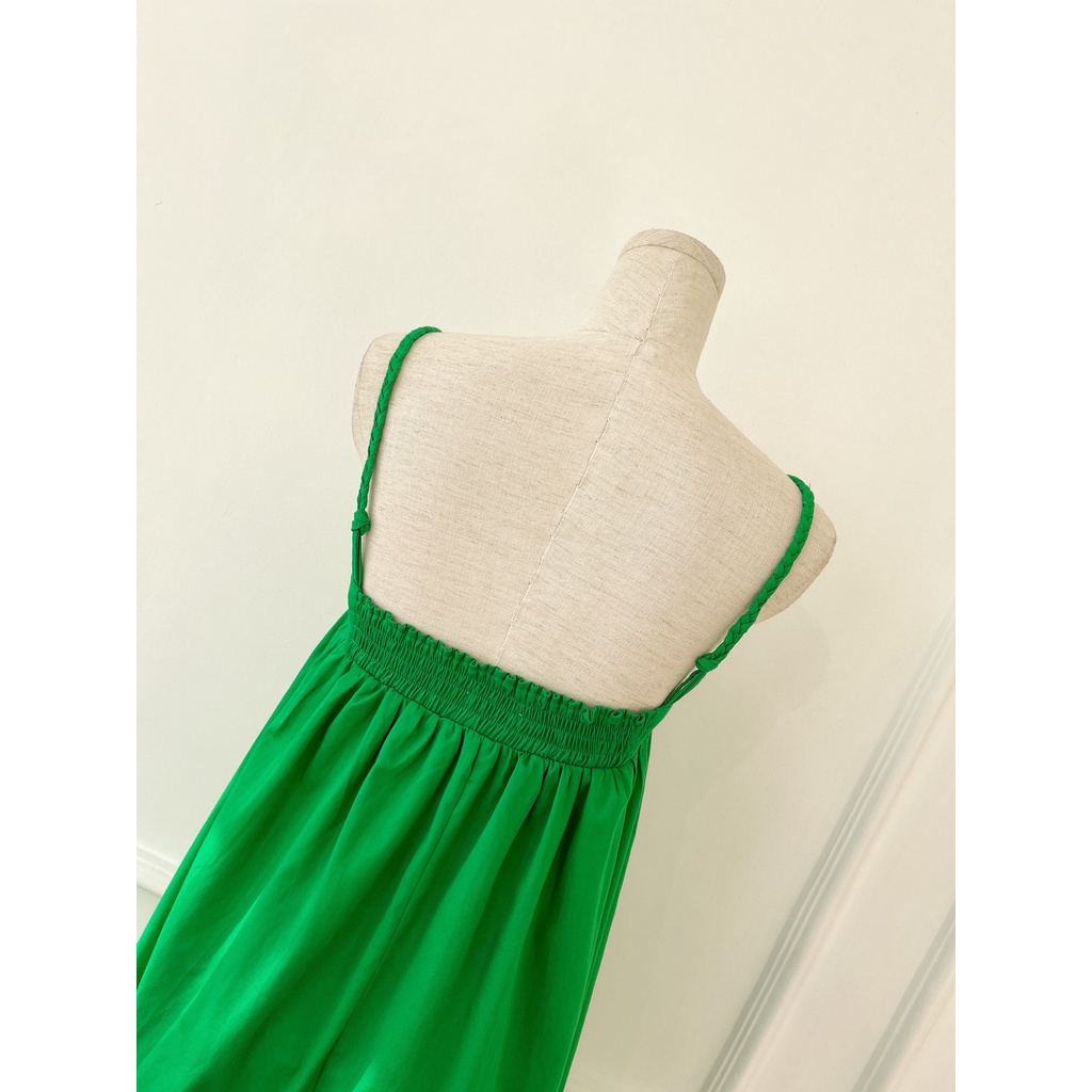 Đầm maxi đi biển dáng xoè NPSHOP, đầm 2 dây nữ basic đi chơi dạo phố NPDAM030