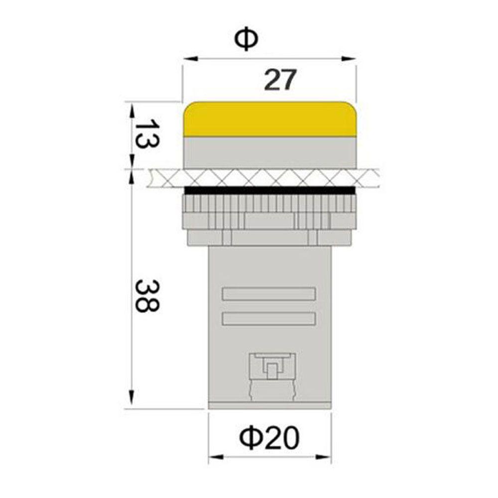YIYU Đèn LED TíN HiệU CảM BiếN AC 220V