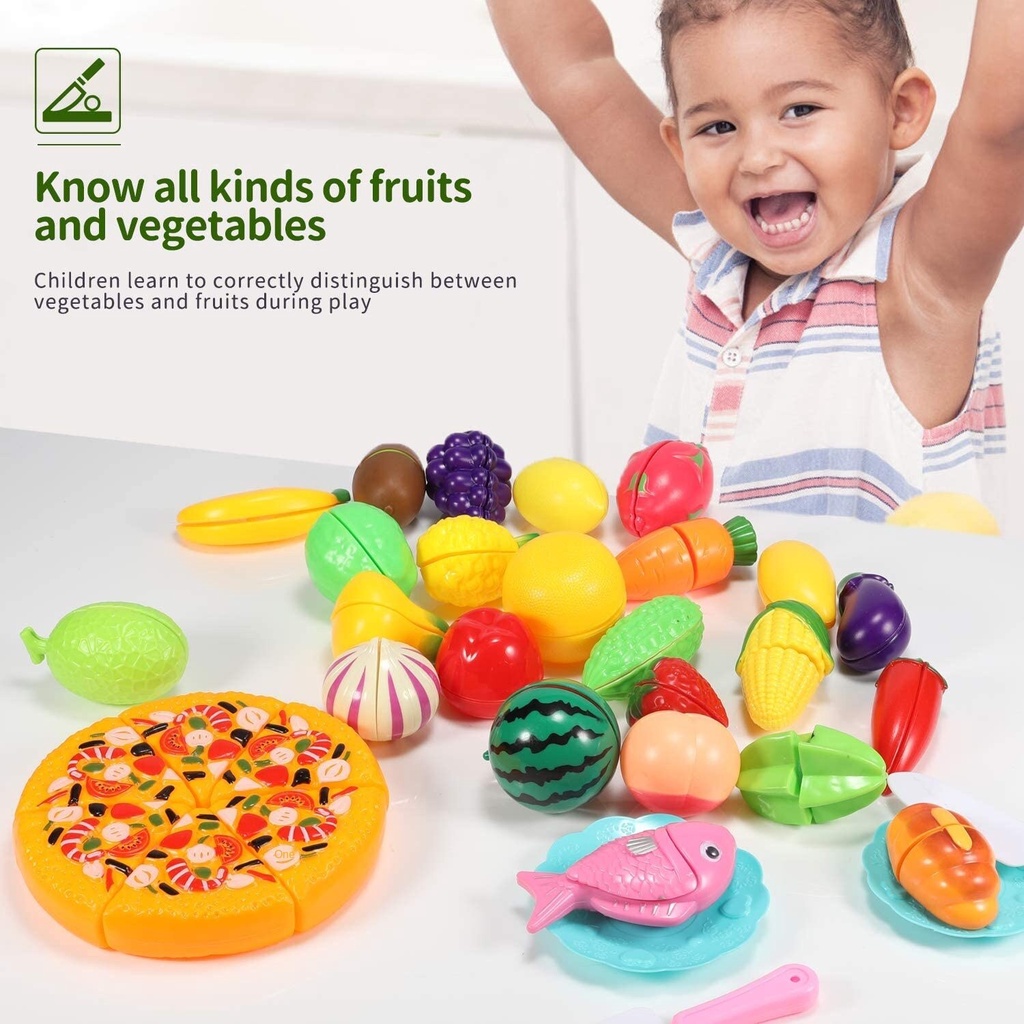 Set 22 món đồ chơi cắt rau củ quả cho bé