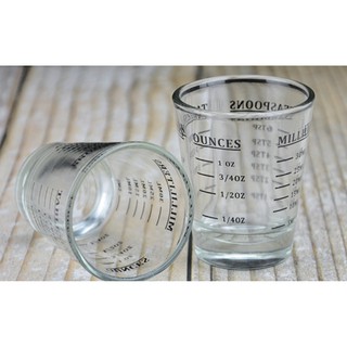 Ly thủy tinh đong định lượng Espresso