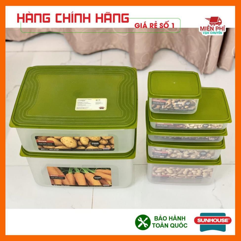 Hộp đựng thức ăn SUNHOUSE 400ML, Hộp bảo quản thực phẩm khô SUNHOUSE 400ml BioZone.