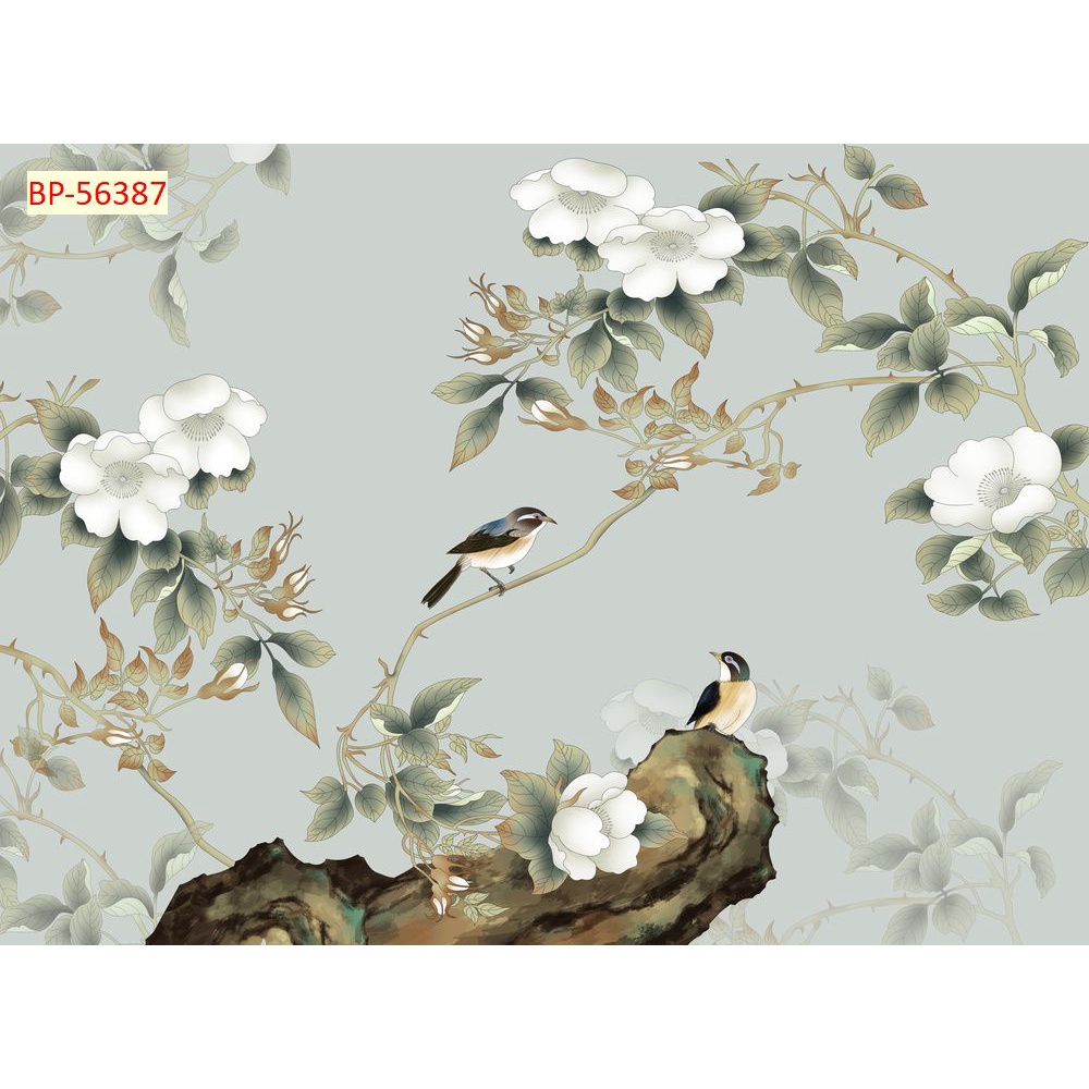 Tranh dán tường Hoa Mộc Lan Màu sắc tươi sáng, độ sắc nét cao, độ bền màu từ 10 năm trở lên