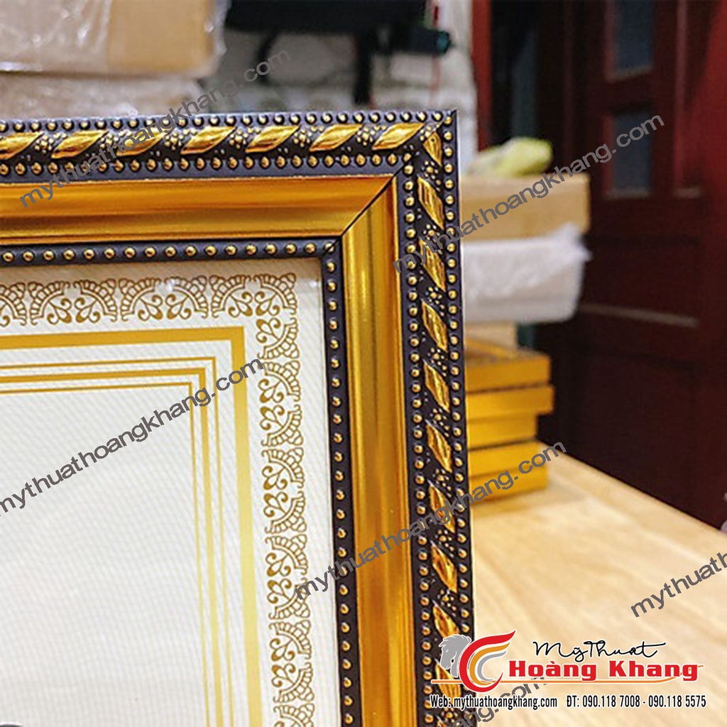 Khung Bằng Khen , Khung Giấy Khen , Kích Thước  Sản Phẩm Mới 100% Bản 3cm Hoa Văn