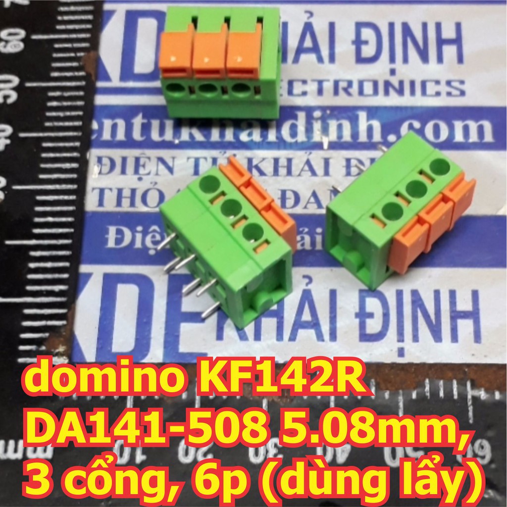 domino KF142R DA141-508, 5.08mm, 2 cổng / 3 cổng (dùng lẩy) kde2208