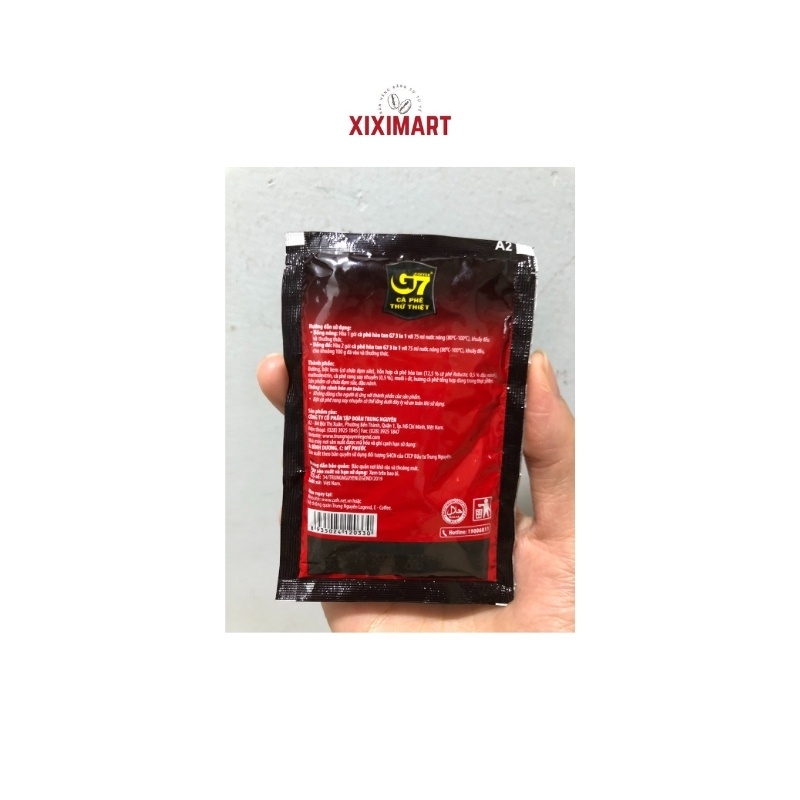 Cà phê sữa G7 3in1 bịch 50 gói 800g Trung Nguyên Legend