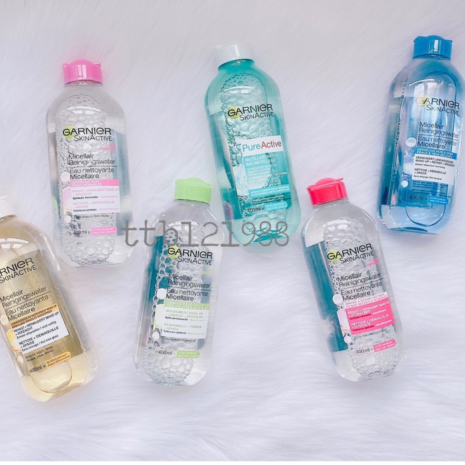 Tẩy Trang Skin Naturals Garnier 400ml Đủ Màu