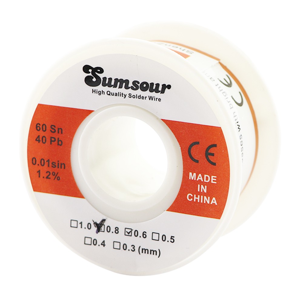 Cuộn Dây Thiếc 0.4Mm/0.5mm/0.6mm/0.8mm 50g 60/40 Cho Bút Hàn Điện