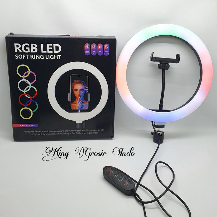 Vòng Đèn Led Rgb Mj26 / Lr988 10 Inch / 26cm Hỗ Trợ Chụp Ảnh Cho Studio