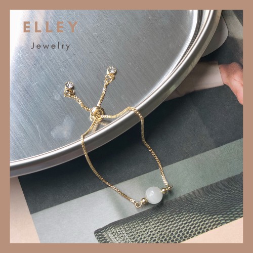 E1897 Vòng tay nữ / Lắc tay nữ dây rút đính hạt Elley Jewelry