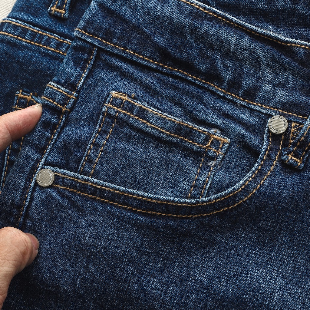 |Hẻm Store | Quần jean nam, quần bò nam SATOSHI SAQJ38 màu xanh trơn , form slimfit co giãn, dễ phối đồ | BigBuy360 - bigbuy360.vn