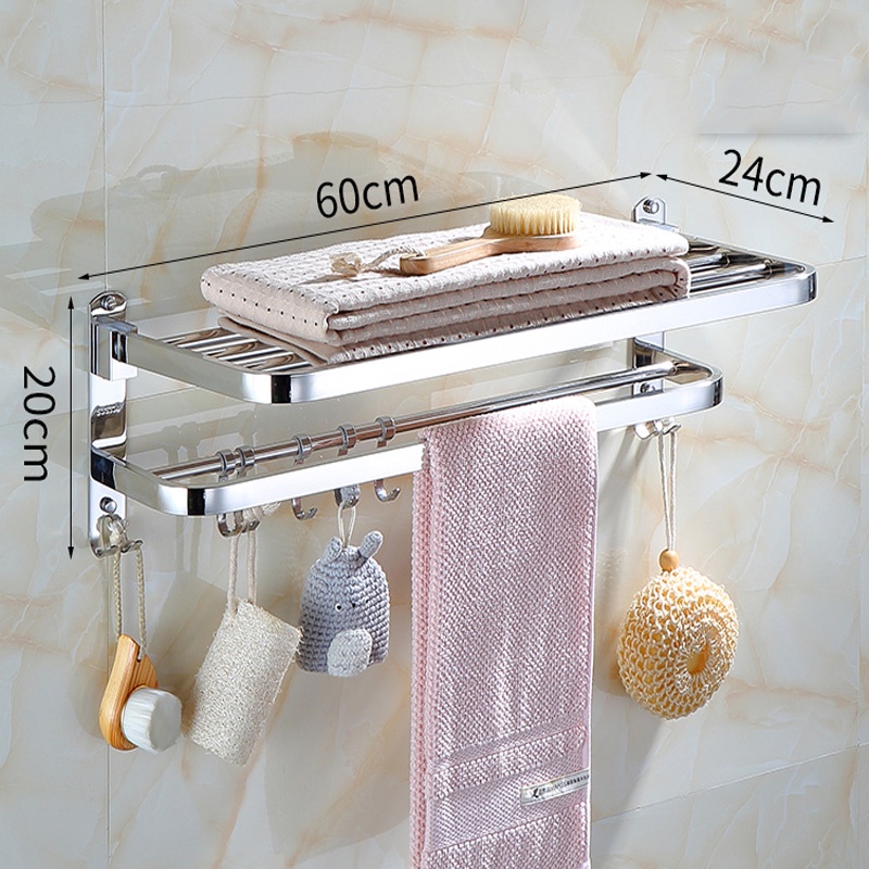 Kệ Để Đồ Nhà Tắm Kệ Phòng Tắm Inox Dán Tường Chắc Chắn Moda.H