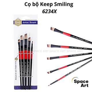 Cọ bộ 5 cây xep 6324x keep smiling lông nhân tạo