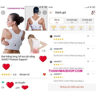 Đai thẳng lưng, hỗ trợ cột sống GA007 Posture Support