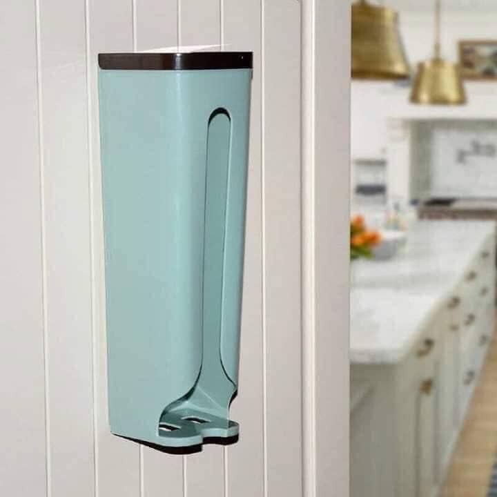 Hộp đựng túi bóng ni long 1 ngăn cho nhà bếp gọn gàng ngăn nắp, treo tường bằng miếng hít ốp dính