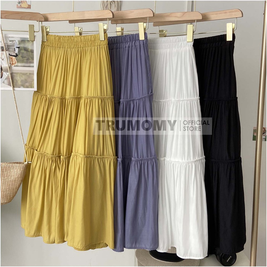 Chân váy chữ A dài midi Vintage Style Korea - Trumomy Women’s Skirts | BigBuy360 - bigbuy360.vn