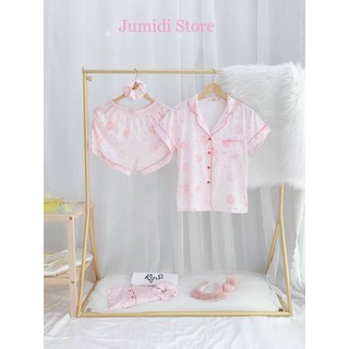BỘ PYJAMA MẶC NHÀ LỤA ĐÙI - HOẠ TIẾT XINH (ẢNH THẬT)