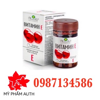 Viên uống Vitamin E đỏ 30 viên Nga 270mg