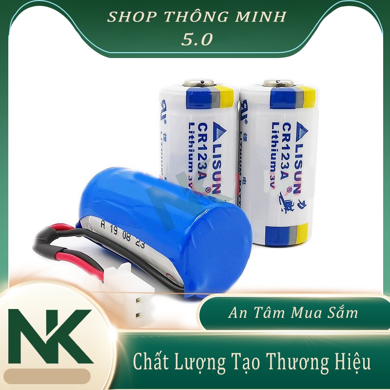 Pin CR123A 3V Lithium CR123A 3V Hãng Lisun (2 Viên), Pin CR123A dùng cho máy ảnh film và máy ảnh instax mini