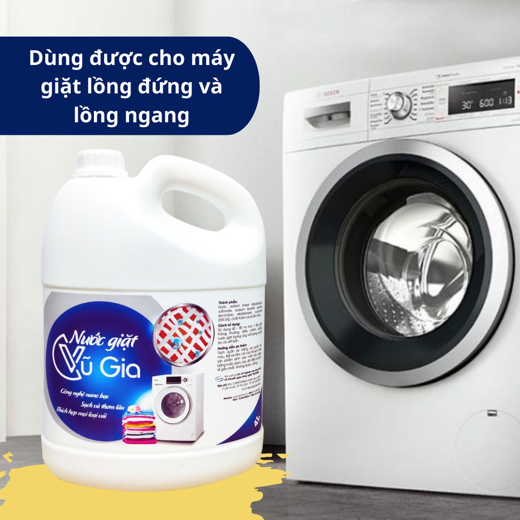 Nước giặt Siêu sạch Vũ Gia  - Công nghệ nano bạc kháng khuẩn, chống mùi | Cảm ơn bạn đã ủng hộ hàng Việt Nam