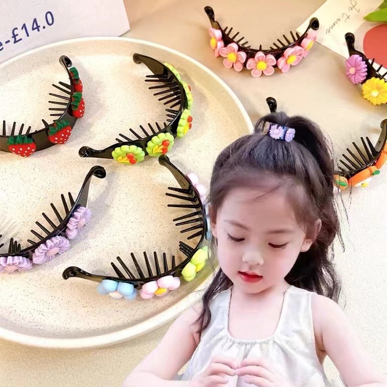 Kẹp Tóc Càng Cua Cỡ Lớn In Họa Tiết Hoạt Hình Dễ Thương Cho Bé Gái