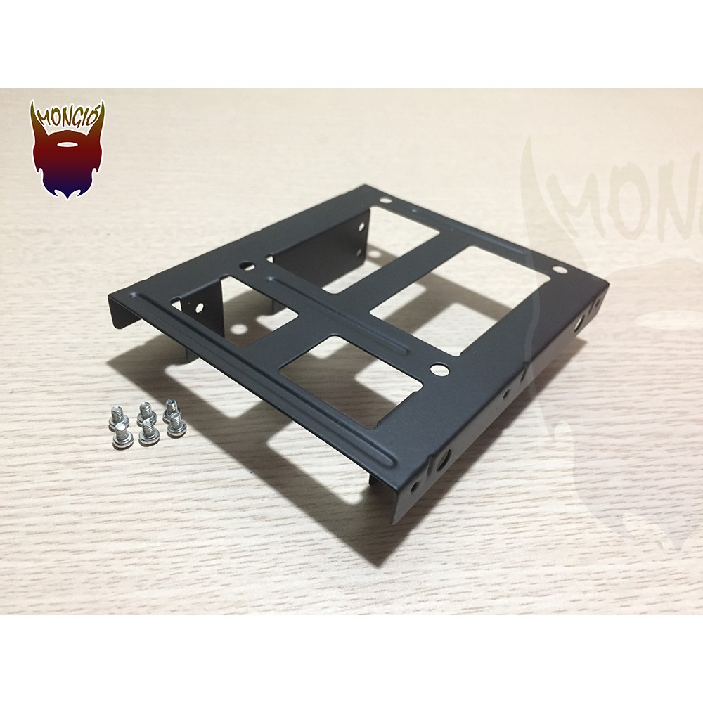 Khay Lắp 2 ổ cứng SSD/HDD 2.5 vào khoang HDD 3.5 cho Desktop/PC