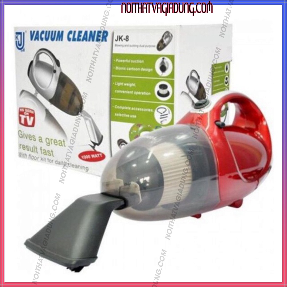 Máy Hút Bụi Cầm Tay Mini Hút Bụi Giường Nệm Ô Tô 4 In 1 2 Chiều Vacuum Cleaner JK-8