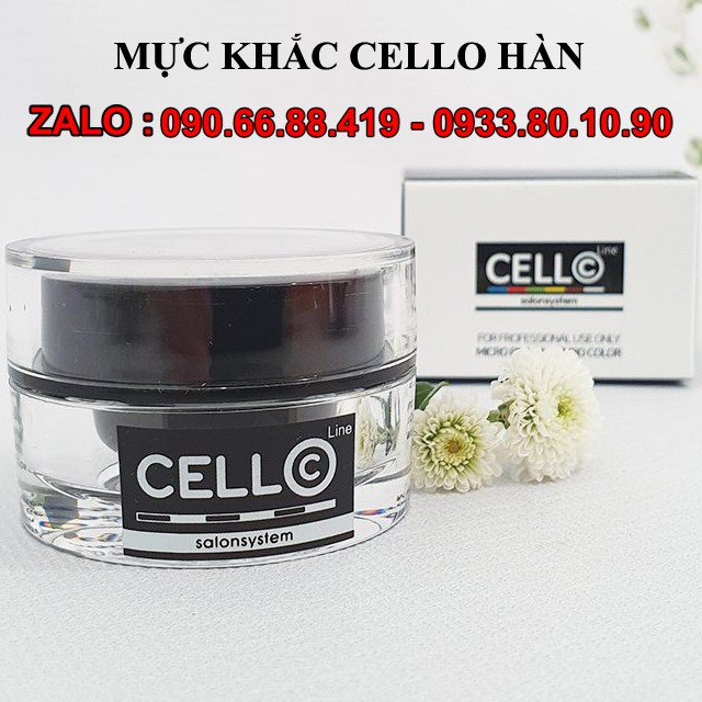 Sáp khắc chân mày CELLO 10ml Hàn Quốc - Mực khắc cao cấp siêu đậm đặc - mực tán lông mày đẹp