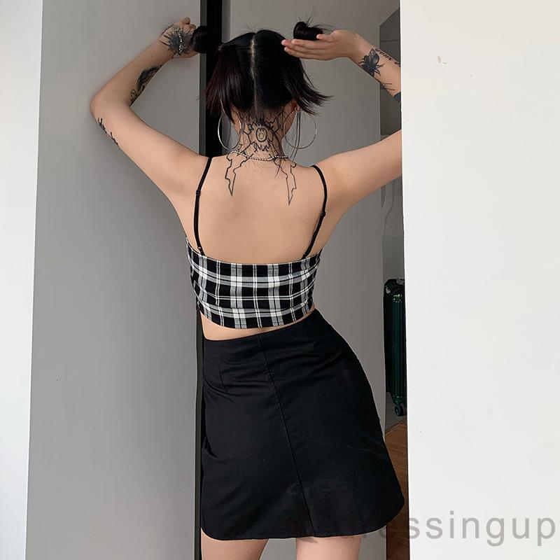  Bộ Áo Hai Dây Và Áo Croptop Dài Tay Màu Trơn Gợi Cảm Dành Cho Nữ | BigBuy360 - bigbuy360.vn