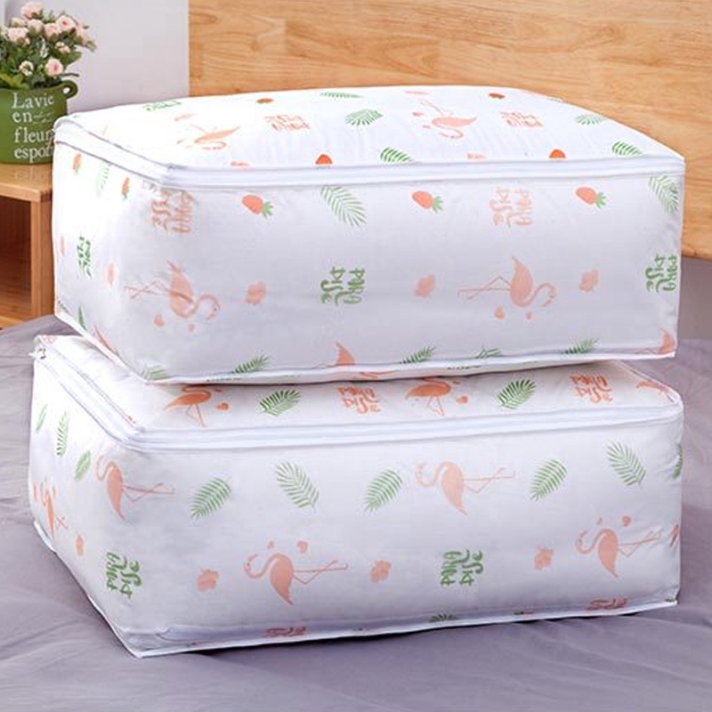 Túi đựng chăn mền bằng PEVA trong suốt in họa tiết xinh xắn